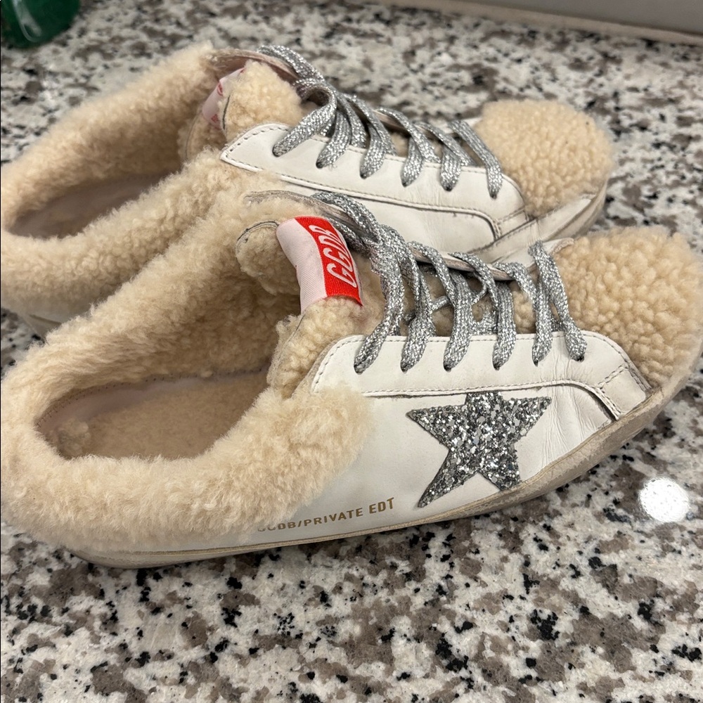 Golden goose slip on fur - Picture 3 of 5